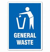 Image result for Glass Bin Sign Blue