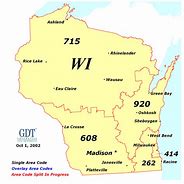 Image result for 715 Area Code Map