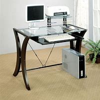 Image result for Na Computer Desk Glass Top