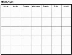 Image result for Big Printable Calendar Blank