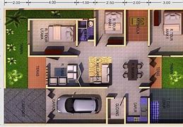 Image result for Denah Rumah Minimalis Modern