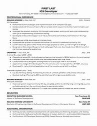 Image result for iOS Developer Resume