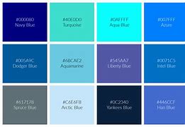 Image result for 100 Shades of Blue