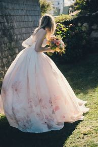 Image result for Floral Wedding Dress