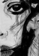 Image result for Sketch of Sad Female Face