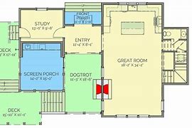 Image result for Dog Trot House Plan with Pool House