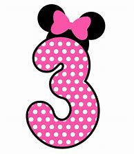 Image result for Number 4 in Minnie Mouse Font