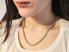 Image result for 750 White Gold Necklace Rope