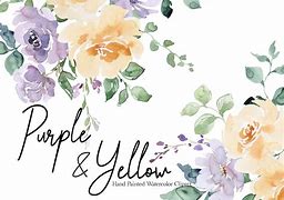 Image result for Purple and Yellow Flower Basket Clip Art