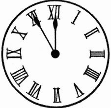 Image result for Roman Numeral Clock Faces without Hands