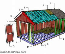 Image result for 12X24 Run in Shed Plans