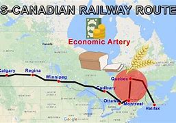 Image result for Canada Railway Map