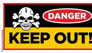 Image result for Skull Warning Sign and Cross Bonemeaning