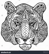 Image result for Zentangle Tiger