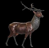 Image result for Life-Size Reindeer Statue Outdoors