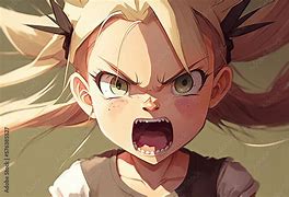 Image result for Angry Anime Girl Face