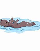 Image result for Cartoon Hippo Coming Out of Water