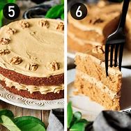 Image result for Coffee and Walnut Cake with Buttercream