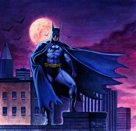 Image result for Batman Comic Art Rooftop