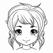 Image result for Anime Girl Face Sketch Template