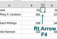 Image result for How to Use F4 in Excel