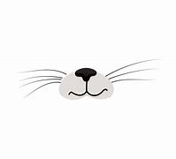 Image result for Cat Nose Vector Black and White