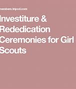 Image result for Girl Scout Investiture Rededication Ceremony