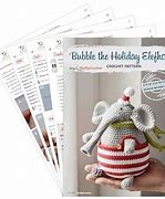 Image result for Crochet Pattern for Elephant Christmas Tree