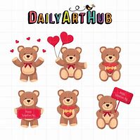 Image result for Valentine Teddy Bear Clip Art