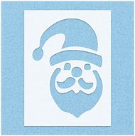 Image result for Santa Face Stencil