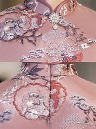 Image result for Chinese Purple Cheongsam