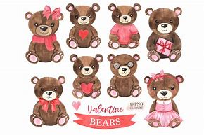 Image result for Valentine's Day Bear Clip Art