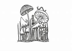 Image result for Mushroom Forest Embroidery Design