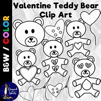 Image result for Valentine Teddy Bear Clip Art