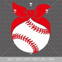 Image result for Black and Red Baseball SVG