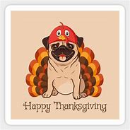 Image result for Sharable Pug Thanksgiving