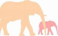 Image result for Mother and Baby Elephant Clip Art