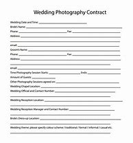 Image result for Wedding Photography Contract Template