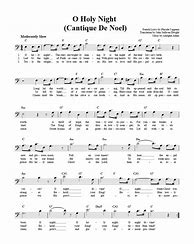 Image result for Silent Night Bass Clef Sheet Music