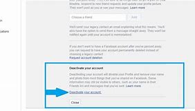 Image result for Deleting a Facebook Account