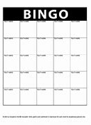 Image result for Blank Bingo Chart