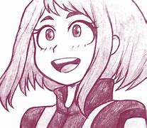 Image result for Iida X Ochako Line Art