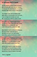 Image result for Poem About Health