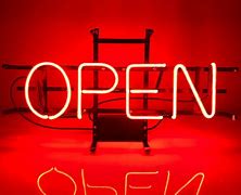 Image result for Outdoor Bright Red Neon Sighn