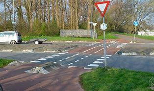 Image result for UK Cycle Route Crossing Design