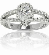 Image result for Multi Diamond Engagement Ring Pear Cut