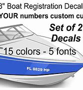 Image result for Glitter Vinyl Boat Registration Numbers