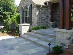 Image result for Front Entry Stone Steps