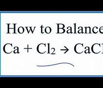 Image result for Calcium Chloride Equation