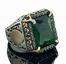 Image result for Emerald Stone Earings for Men